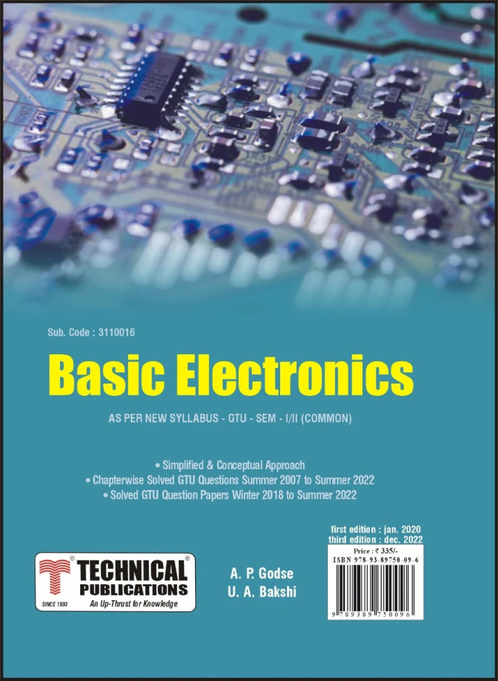 Basic Electronics For VTU (Technical Publications)