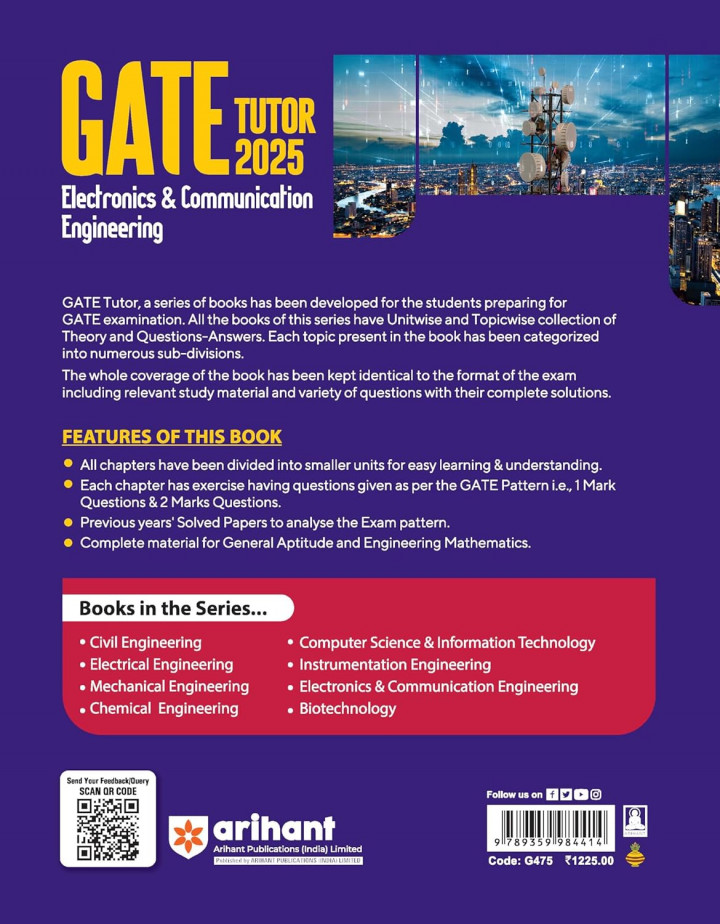 GATE 2025 Electronics and Communication Engineering (Arihant Publication)