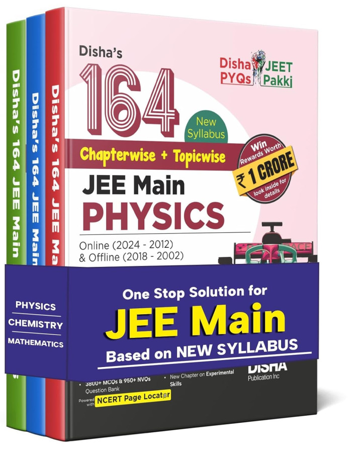 Disha's 164 New Syllabus Chapter Physics, Chemistry & Mathematics by Disha Experts