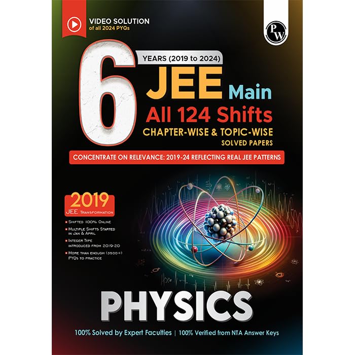 JEE Main 6 Years (2019-2024) Physics Previous Years Solved Papers
