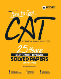 Face To Face CAT book with solved papers (Arihant Publication) 2024